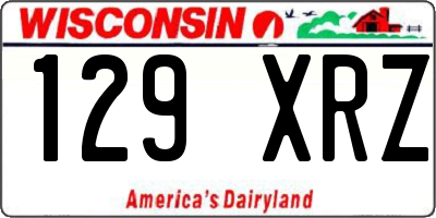 WI license plate 129XRZ