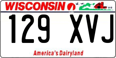 WI license plate 129XVJ