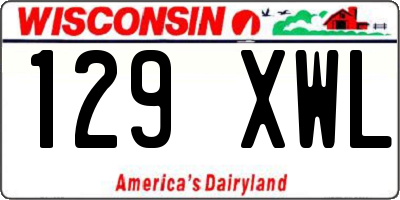 WI license plate 129XWL