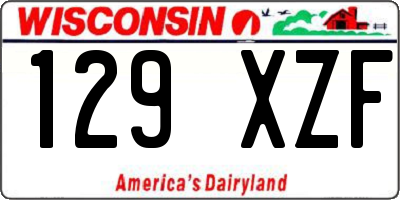 WI license plate 129XZF
