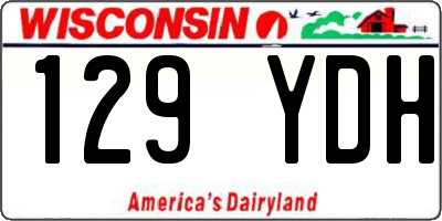 WI license plate 129YDH