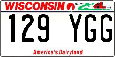 WI license plate 129YGG