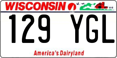 WI license plate 129YGL