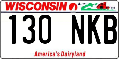 WI license plate 130NKB