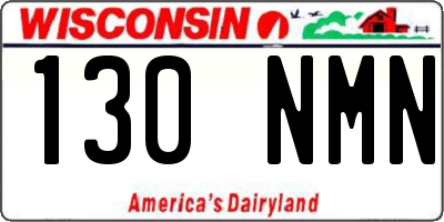 WI license plate 130NMN