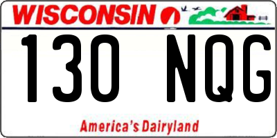 WI license plate 130NQG