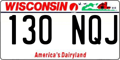 WI license plate 130NQJ
