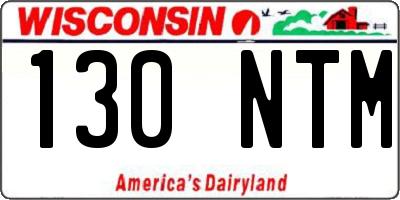WI license plate 130NTM