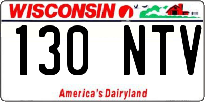 WI license plate 130NTV