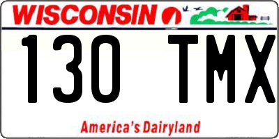 WI license plate 130TMX