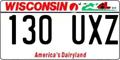 WI license plate 130UXZ