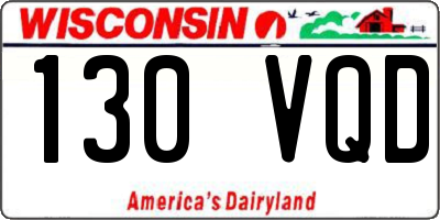 WI license plate 130VQD
