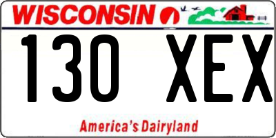 WI license plate 130XEX