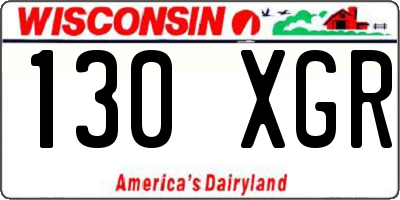 WI license plate 130XGR