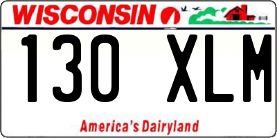 WI license plate 130XLM
