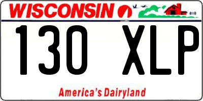 WI license plate 130XLP
