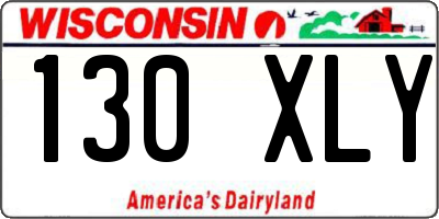 WI license plate 130XLY