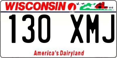 WI license plate 130XMJ