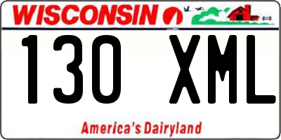 WI license plate 130XML
