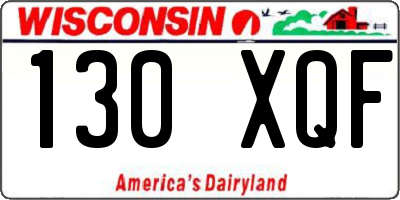 WI license plate 130XQF