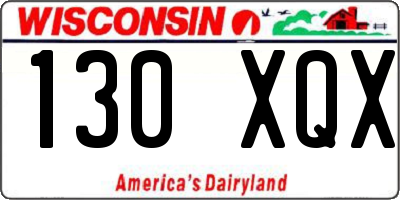 WI license plate 130XQX