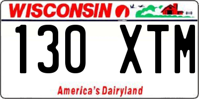 WI license plate 130XTM