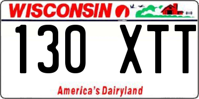 WI license plate 130XTT