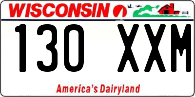 WI license plate 130XXM