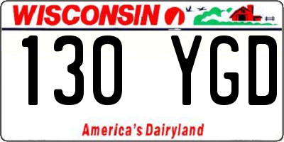 WI license plate 130YGD