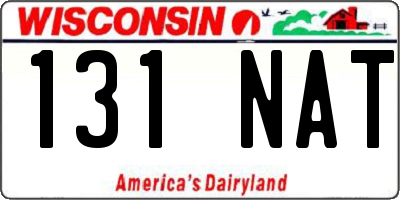 WI license plate 131NAT