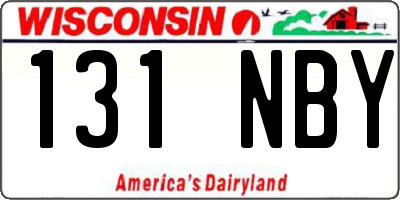 WI license plate 131NBY