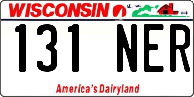 WI license plate 131NER
