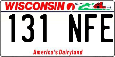 WI license plate 131NFE