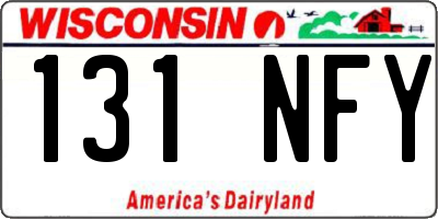 WI license plate 131NFY