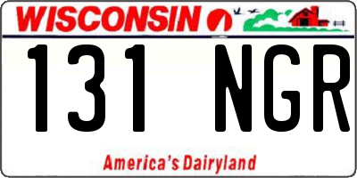 WI license plate 131NGR