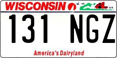 WI license plate 131NGZ