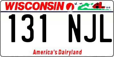 WI license plate 131NJL