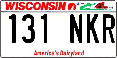 WI license plate 131NKR