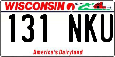 WI license plate 131NKU