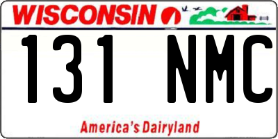 WI license plate 131NMC