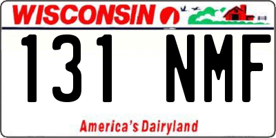 WI license plate 131NMF