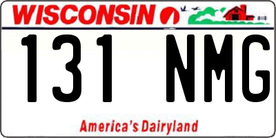 WI license plate 131NMG