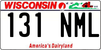 WI license plate 131NML