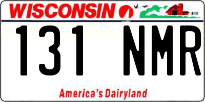 WI license plate 131NMR