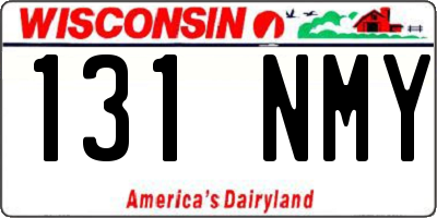 WI license plate 131NMY