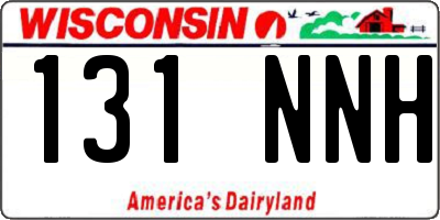 WI license plate 131NNH