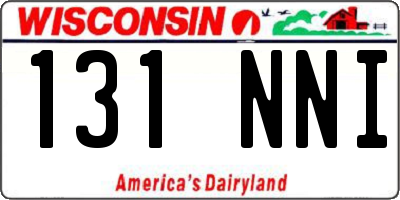 WI license plate 131NNI
