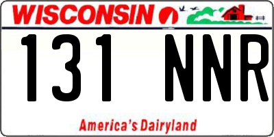 WI license plate 131NNR