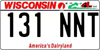 WI license plate 131NNT