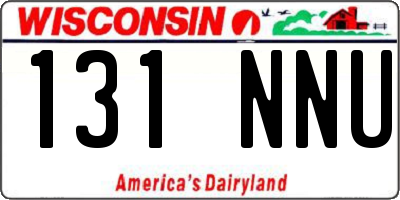 WI license plate 131NNU